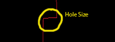 Size of Hole