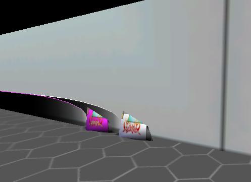 black tail texture with color stripe, could be a gradual fade