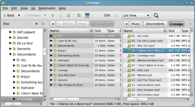 The 2nd column doesn't work like Finder, but it's useful just the same.