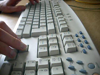 Example angle of a keyboard camera