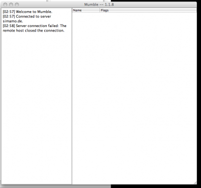 mumble after 1 min